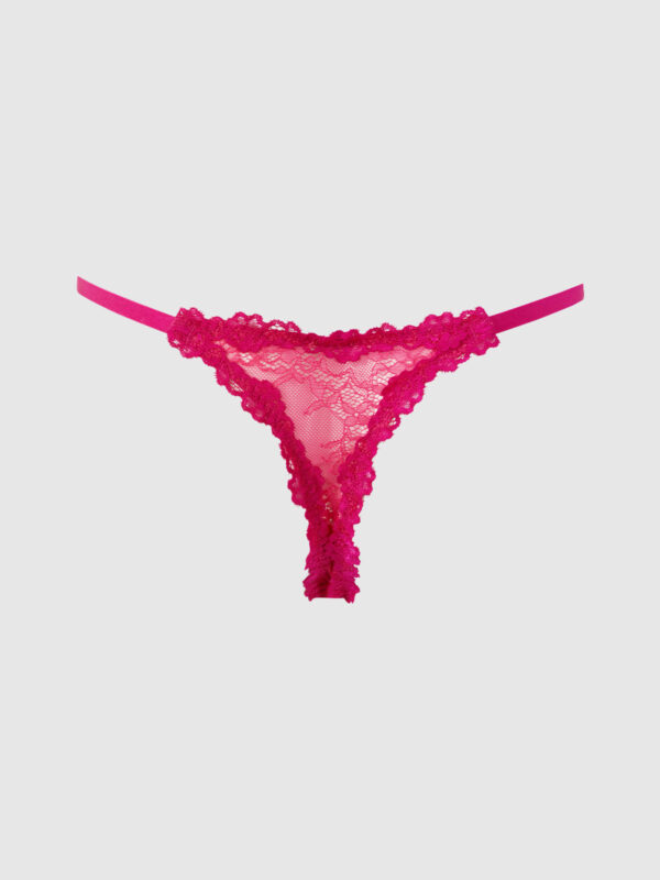 Pia Lace Side Slider Thong - Image 7