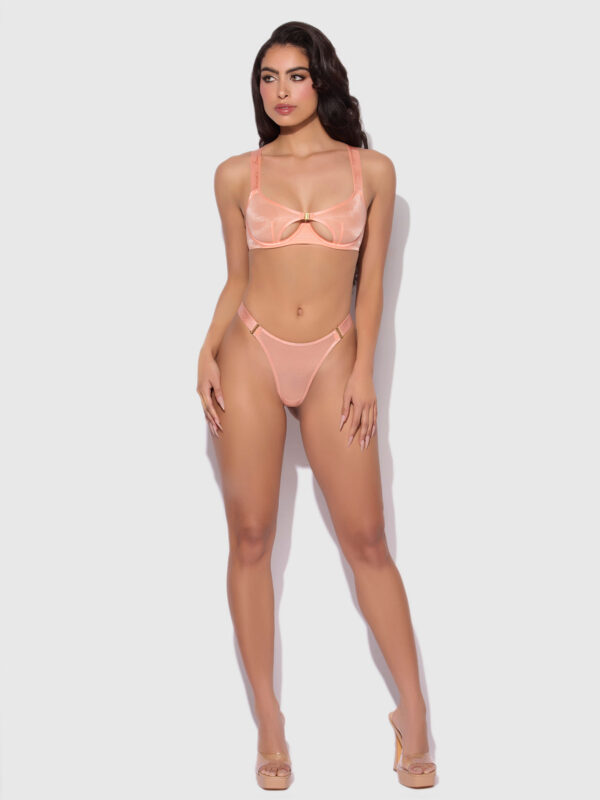 Pia Elastic Side Mesh Thong - Image 4