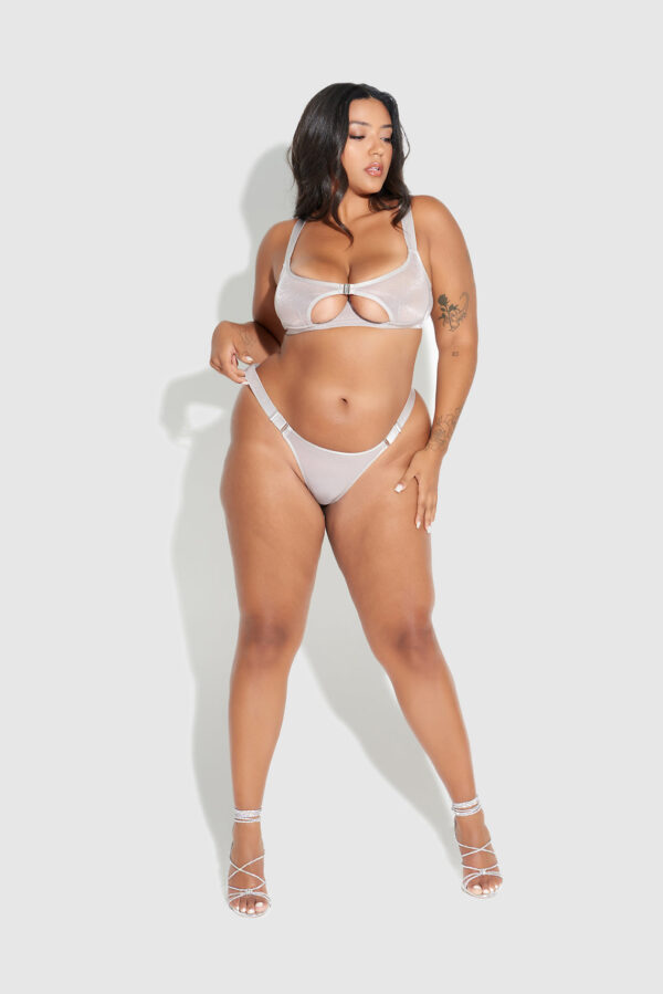 Pia Elastic Side Mesh Thong - Image 7
