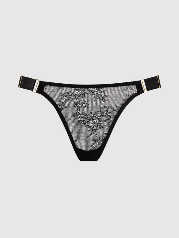 Pia Lace Elastic Side Thong - Image 9