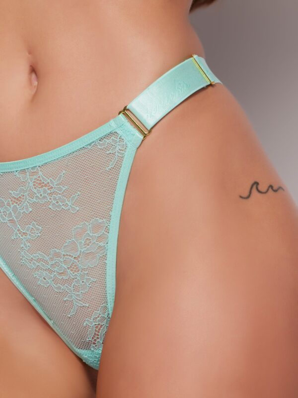 Pia Lace Elastic Side Thong - Image 3