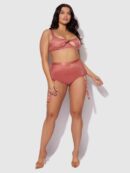 Pia Mesh Cutout & High-Waist Garter Panty
