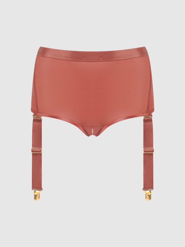 Pia Mesh Cutout & High-Waist Garter Panty - Image 8