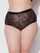 Pia Lace Cutout & High-Waist Garter Panty