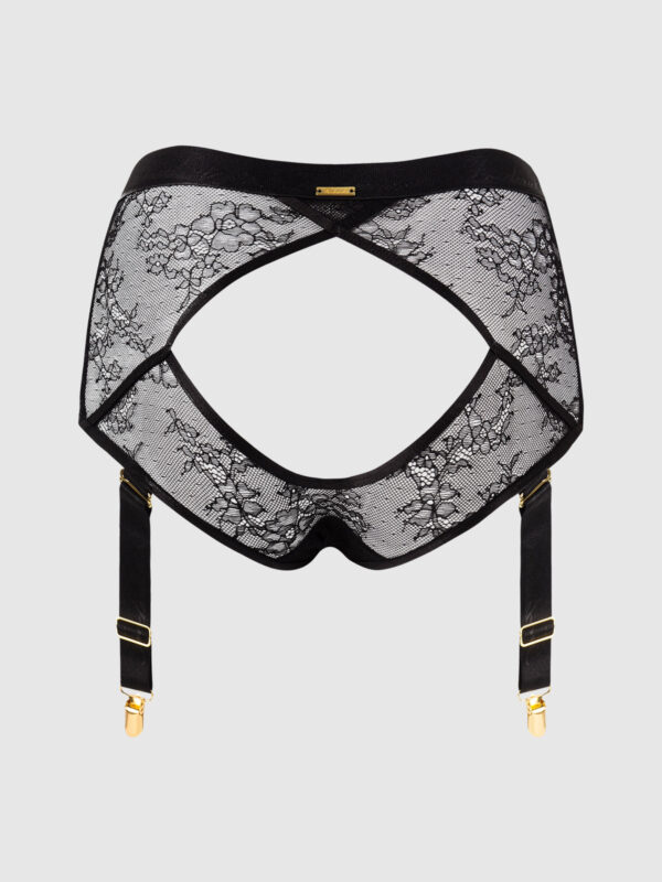 Pia Lace Cutout & High-Waist Garter Panty - Image 11