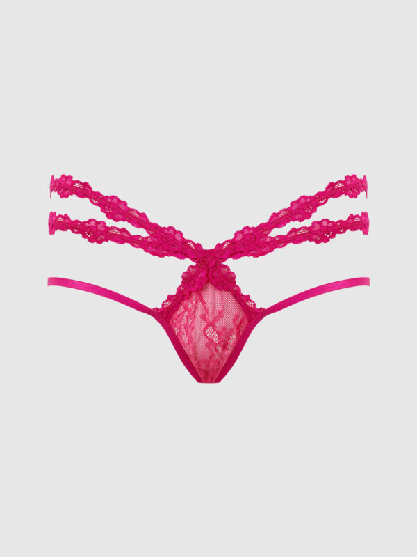 Pia Lace Strappy Backless Panty - Image 6