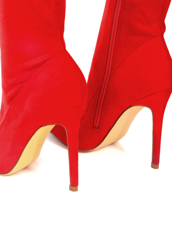 Gisele Stretchy Overknee Heeled Boots - Image 4