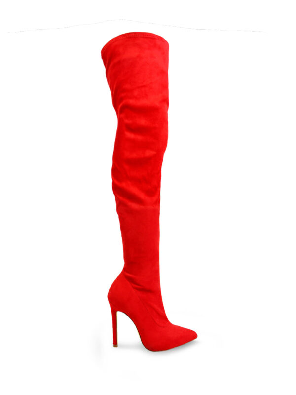 Gisele Stretchy Overknee Heeled Boots - Image 6