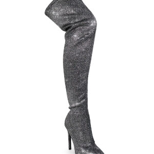 Gisele Stretchy Overknee Heeled Boots