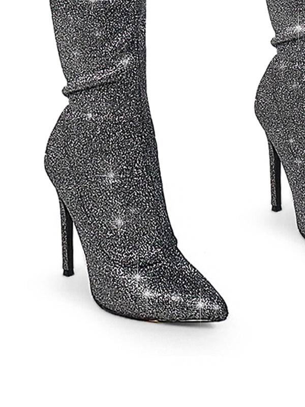 Gisele Stretchy Overknee Heeled Boots - Image 3