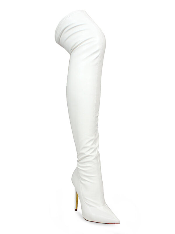 Gisele Stretchy Overknee Heeled Boots