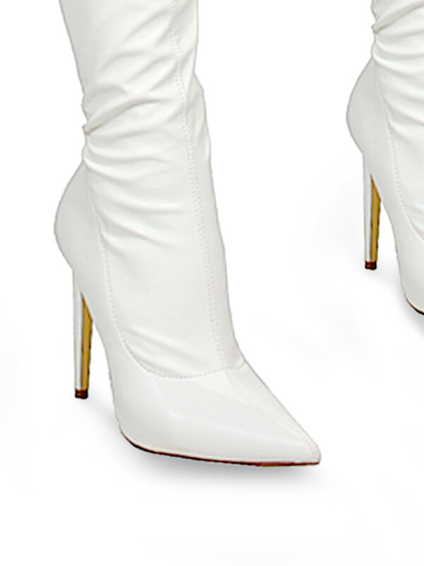 Gisele Stretchy Overknee Heeled Boots - Image 3