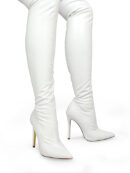 Gisele Stretchy Overknee Heeled Boots
