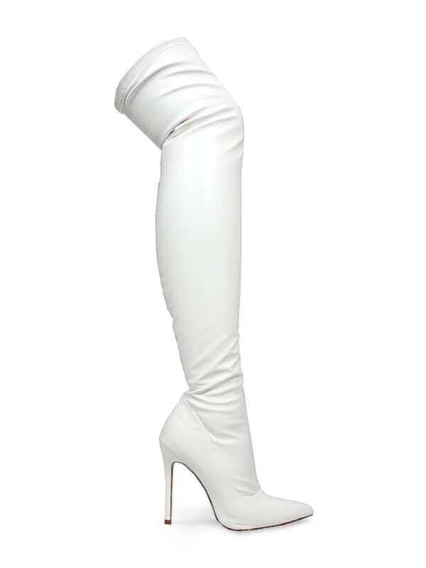 Gisele Stretchy Overknee Heeled Boots - Image 6