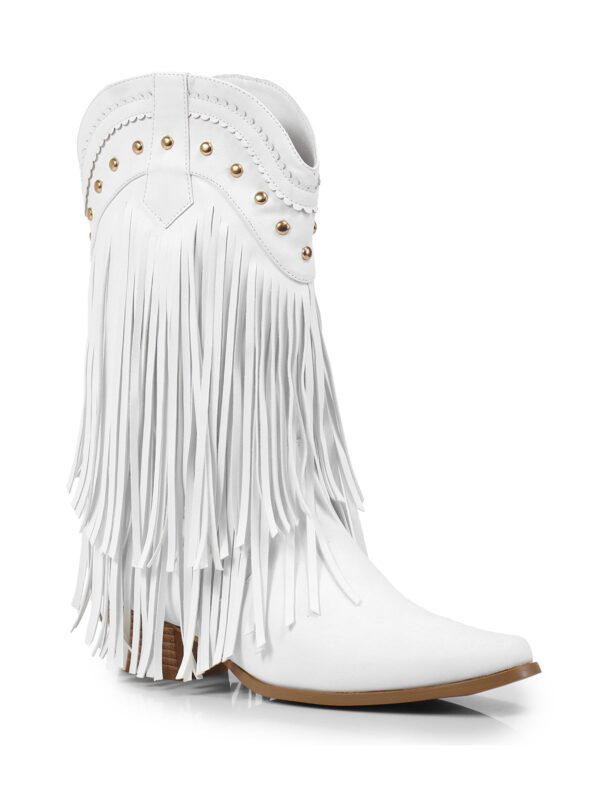 Lizzy Stud Fringe Bootie