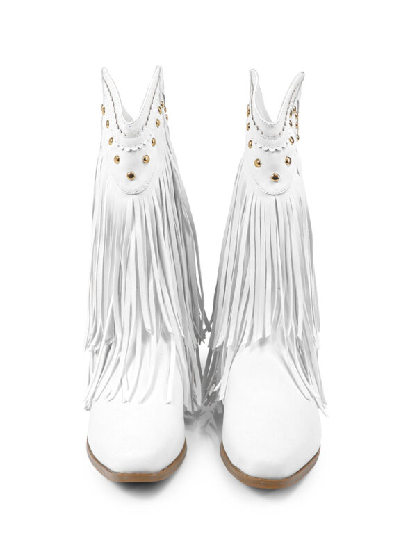 Lizzy Stud Fringe Bootie - Image 6