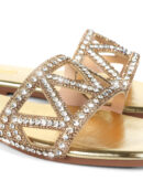 Lucy Rhinestone Flat Sandal