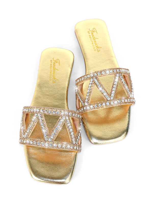 Lucy Rhinestone Flat Sandal - Image 6
