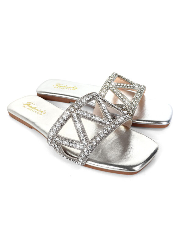 Lucy Rhinestone Flat Sandal