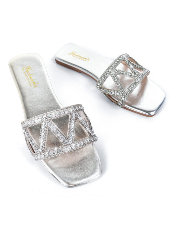 Lucy Rhinestone Flat Sandal - Image 4