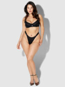 Pia Elastic Side Mesh Thong