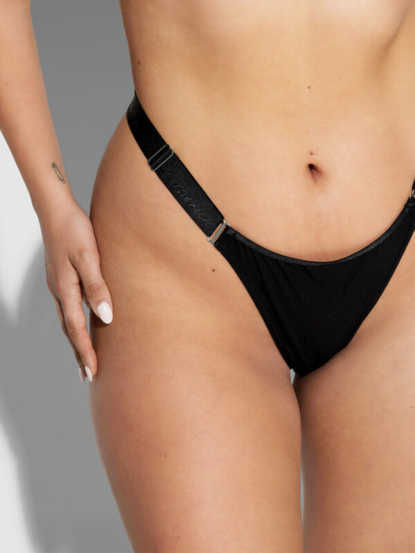 Pia Elastic Side Mesh Thong - Image 9