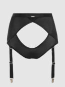 Pia Mesh Cutout & High-Waist Garter Panty