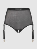 Pia Mesh Cutout & High-Waist Garter Panty